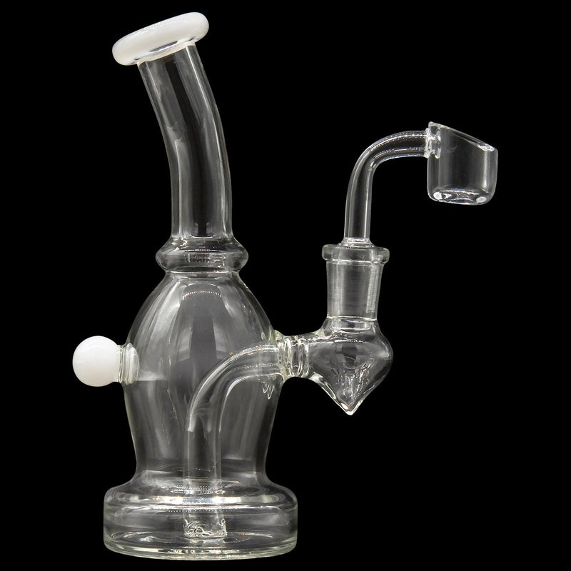 Glassic Curved Body Dab Rig with Colored Accents Glassic