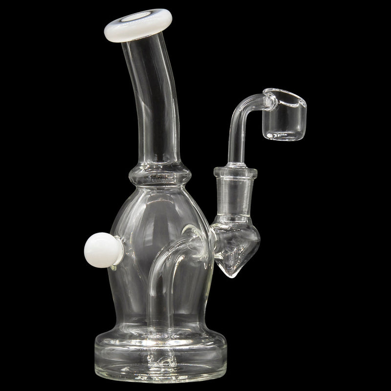 Glassic Curved Body Dab Rig with Colored Accents Glassic