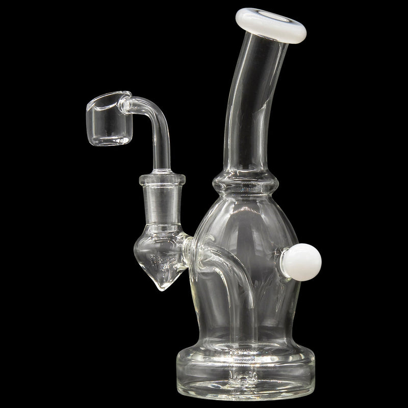 Glassic Curved Body Dab Rig with Colored Accents Glassic