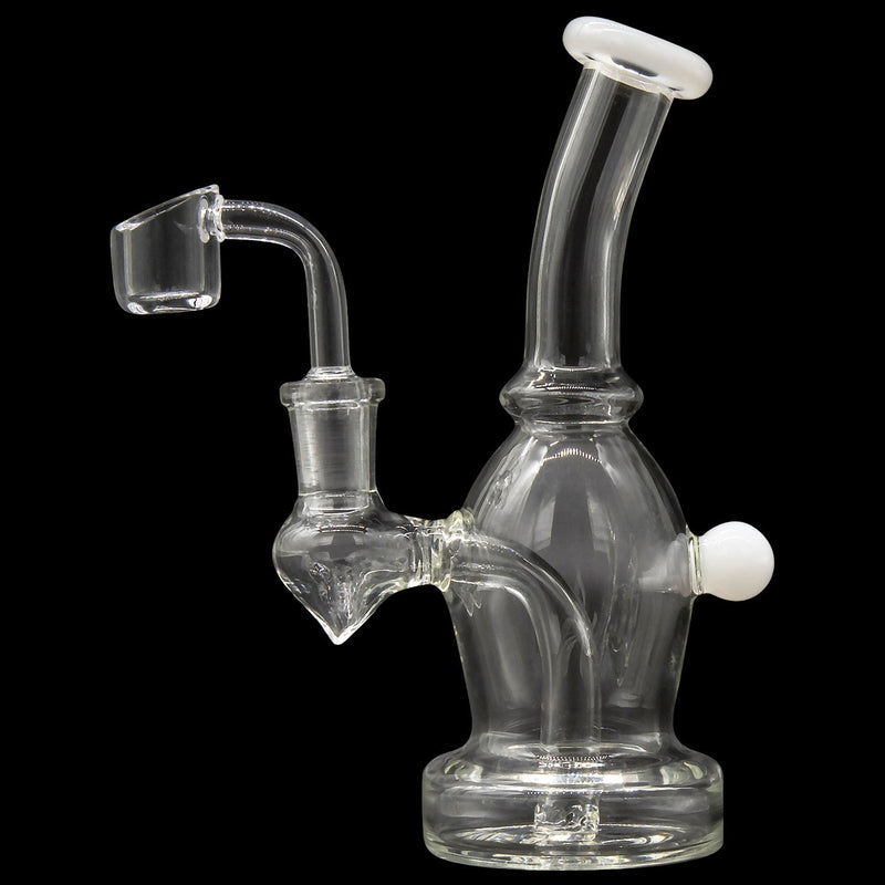 Glassic Curved Body Dab Rig with Colored Accents Glassic