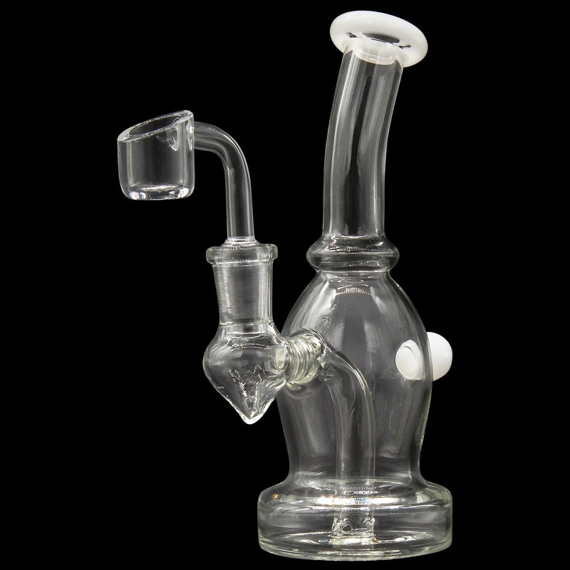 Glassic Curved Body Dab Rig with Colored Accents Glassic