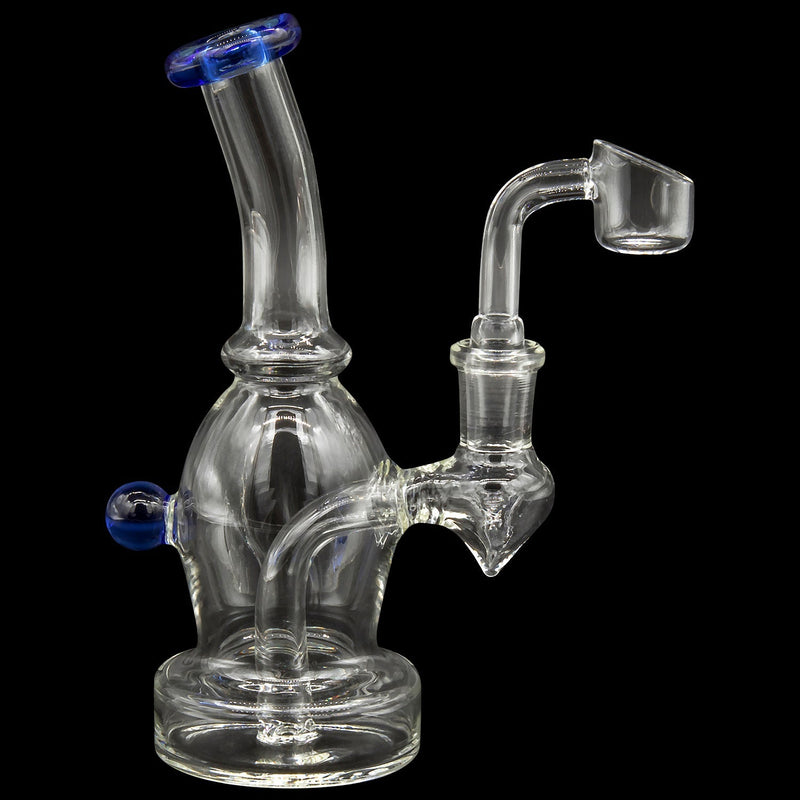 Glassic Curved Body Dab Rig with Colored Accents Glassic