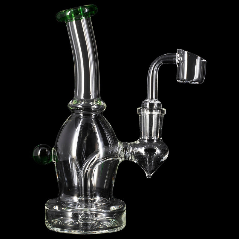 Glassic Curved Body Dab Rig with Colored Accents Glassic