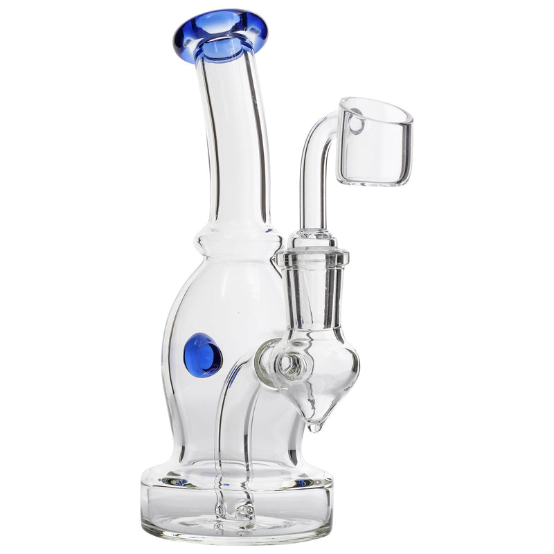 Glassic Curved Body Dab Rig with Colored Accents Glassic