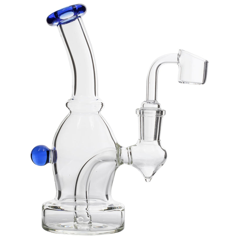 Glassic Curved Body Dab Rig with Colored Accents Glassic