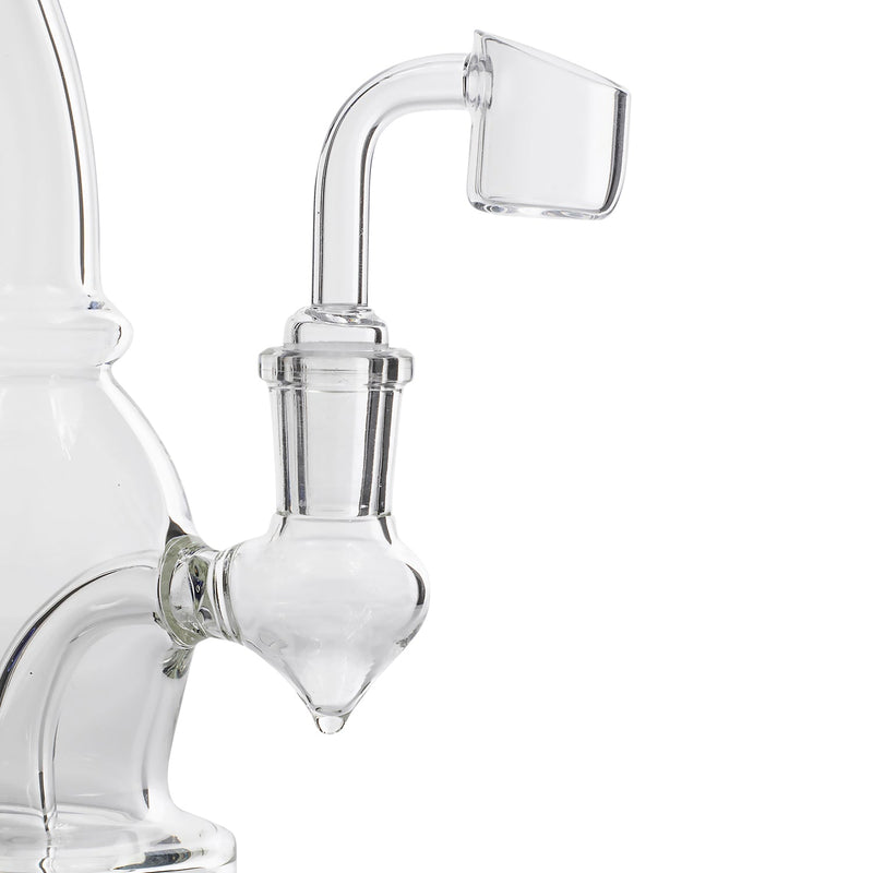 Glassic Curved Body Dab Rig with Colored Accents Glassic