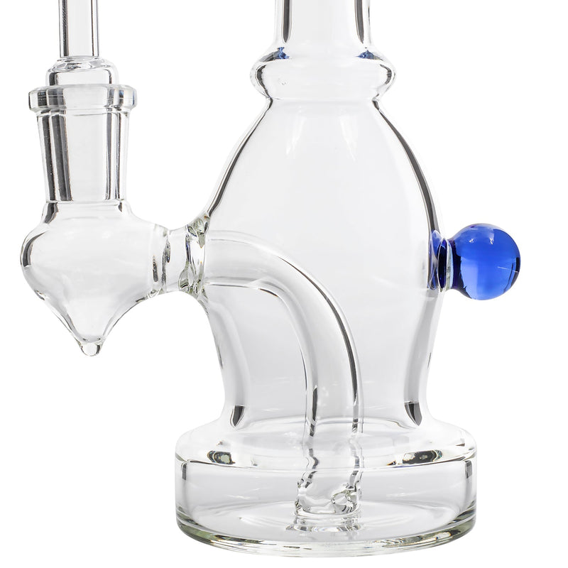 Glassic Curved Body Dab Rig with Colored Accents Glassic