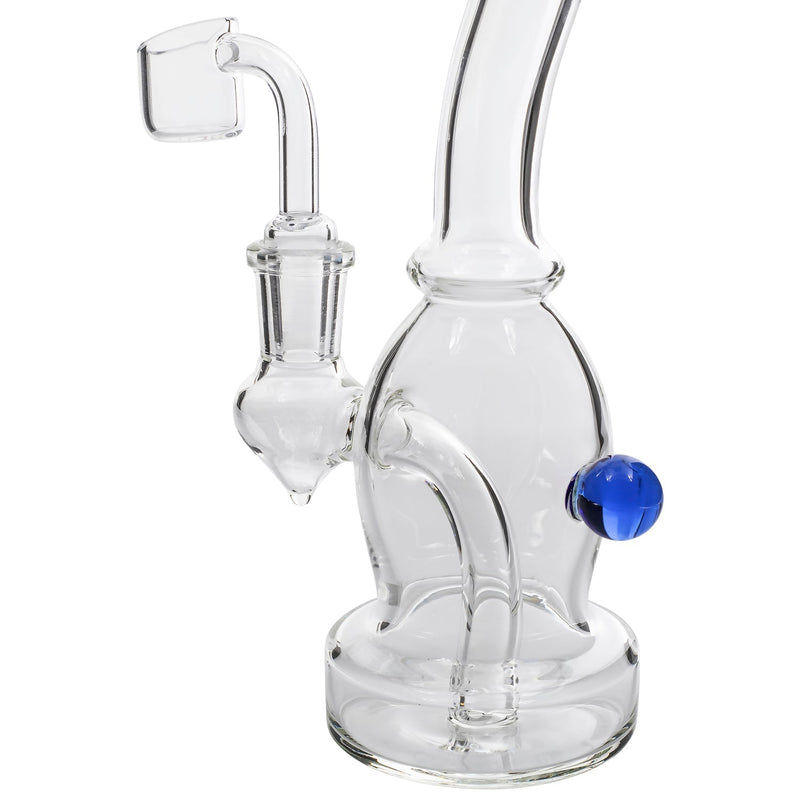 Glassic Curved Body Dab Rig with Colored Accents Glassic