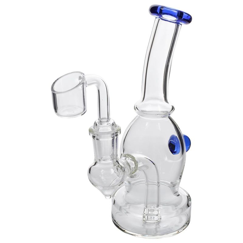 Glassic Curved Body Dab Rig with Colored Accents Glassic