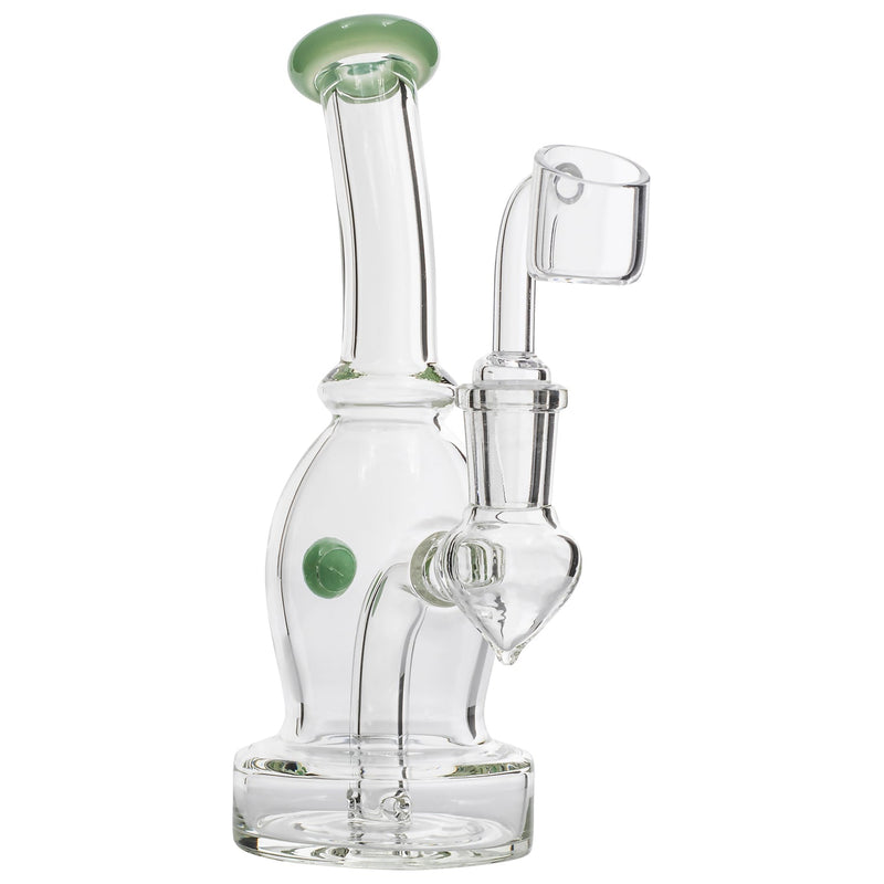 Glassic Curved Body Dab Rig with Colored Accents Glassic