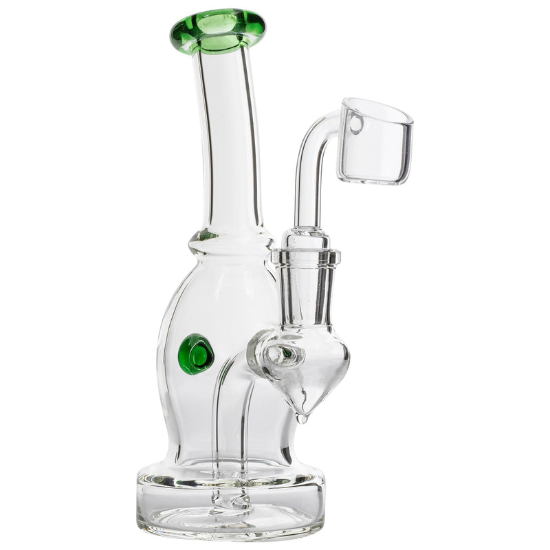 Glassic Curved Body Dab Rig with Colored Accents Glassic