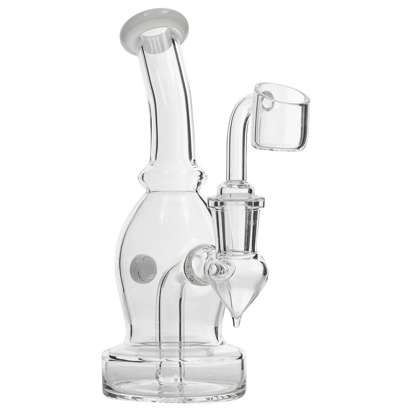 Glassic Curved Body Dab Rig with Colored Accents Glassic