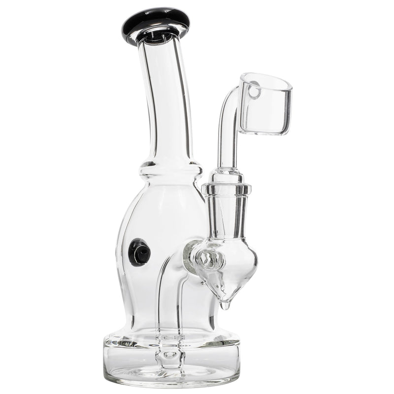 Glassic Curved Body Dab Rig with Colored Accents Glassic