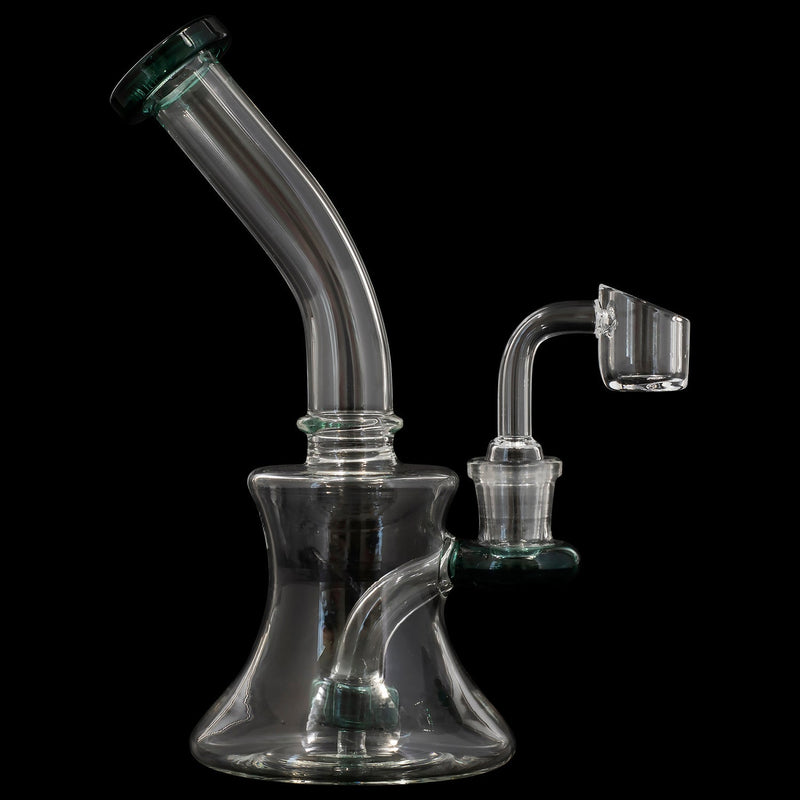 Glassic Hourglass Dab Rig with Color Accents Glassic