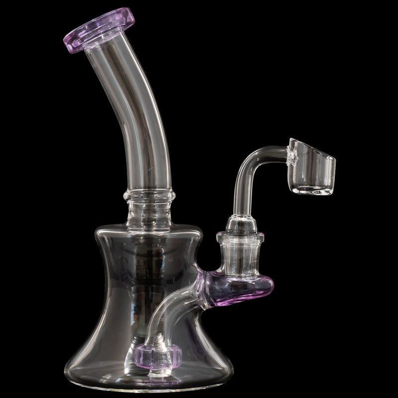 Glassic Hourglass Dab Rig with Color Accents Glassic