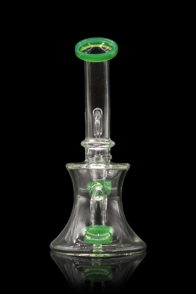 Glassic Hourglass Dab Rig with Color Accents Glassic