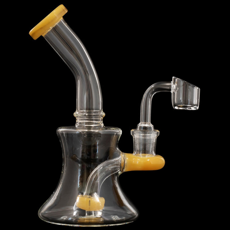 Glassic Hourglass Dab Rig with Color Accents Glassic