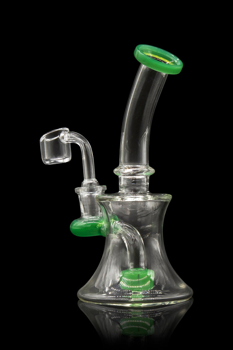 Glassic Hourglass Dab Rig with Color Accents Glassic