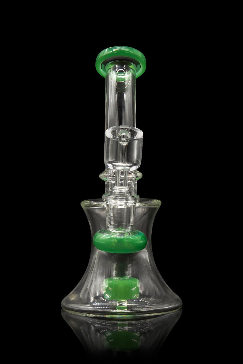 Glassic Hourglass Dab Rig with Color Accents Glassic