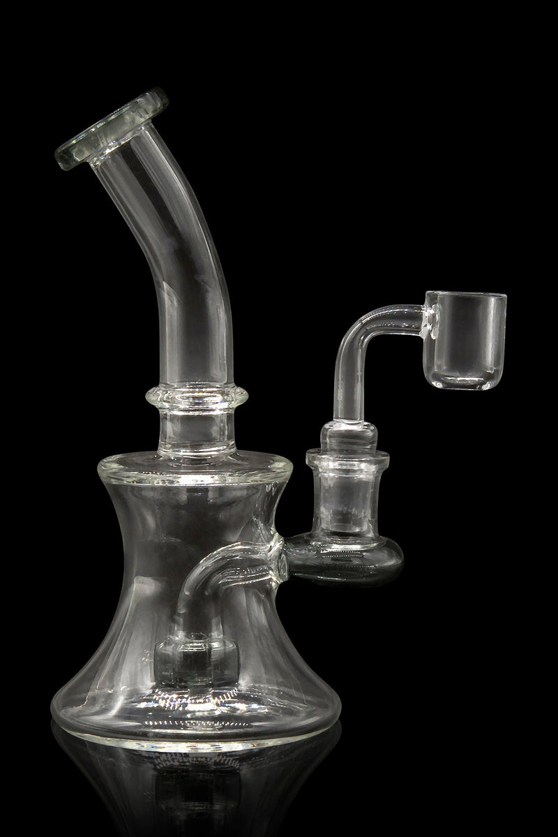 Glassic Hourglass Dab Rig with Color Accents Glassic