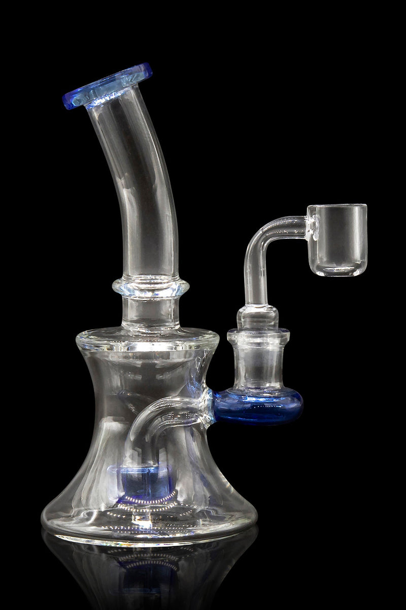 Glassic Hourglass Dab Rig with Color Accents Glassic