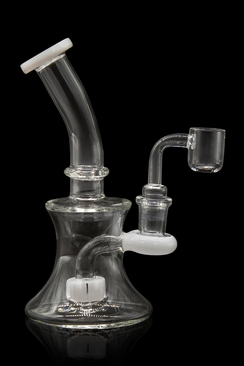 Glassic Hourglass Dab Rig with Color Accents Glassic