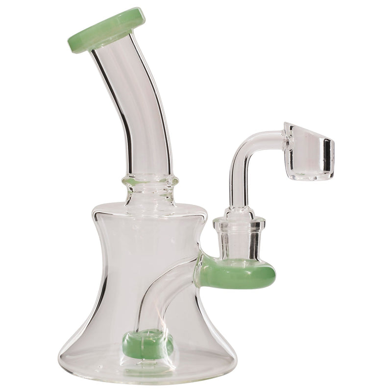 Glassic Hourglass Dab Rig with Color Accents Glassic