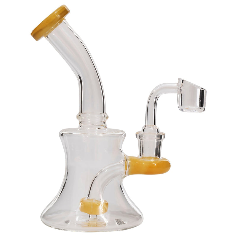 Glassic Hourglass Dab Rig with Color Accents Glassic