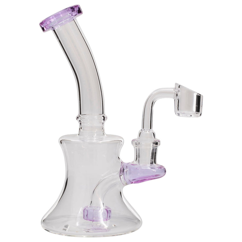 Glassic Hourglass Dab Rig with Color Accents Glassic