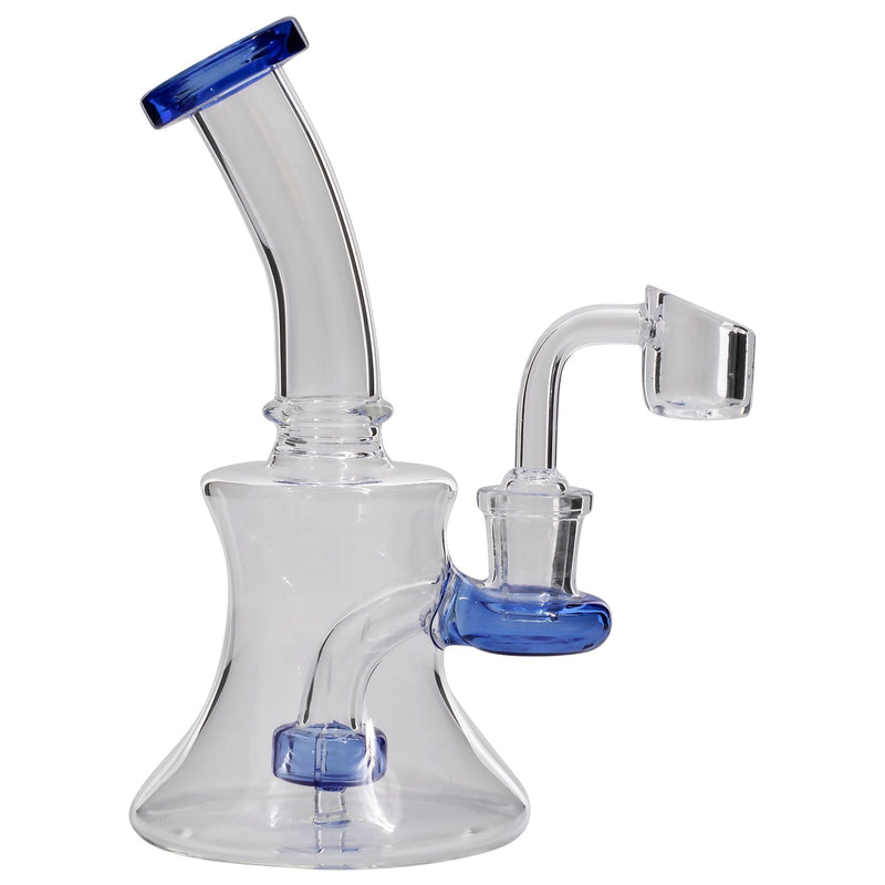 Glassic Hourglass Dab Rig with Color Accents Glassic