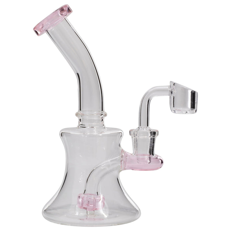 Glassic Hourglass Dab Rig with Color Accents Glassic