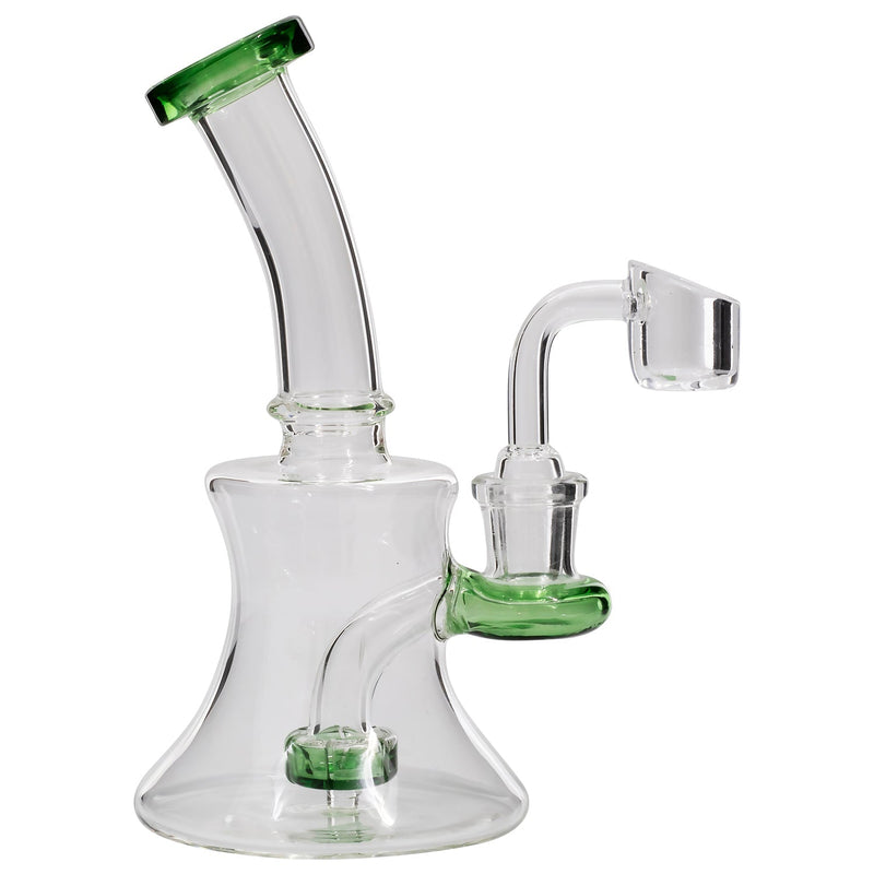 Glassic Hourglass Dab Rig with Color Accents Glassic