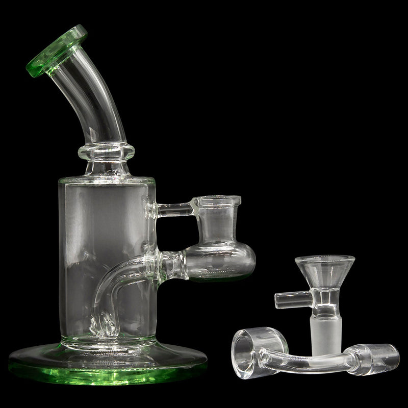 Glassic "Sidekick" Dab Rig with Color Base and Mouthpiece Glassic