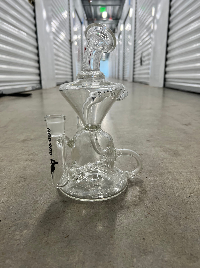 Goo Roo Designs Inline Recycler Dab Rig Brothers with Glass