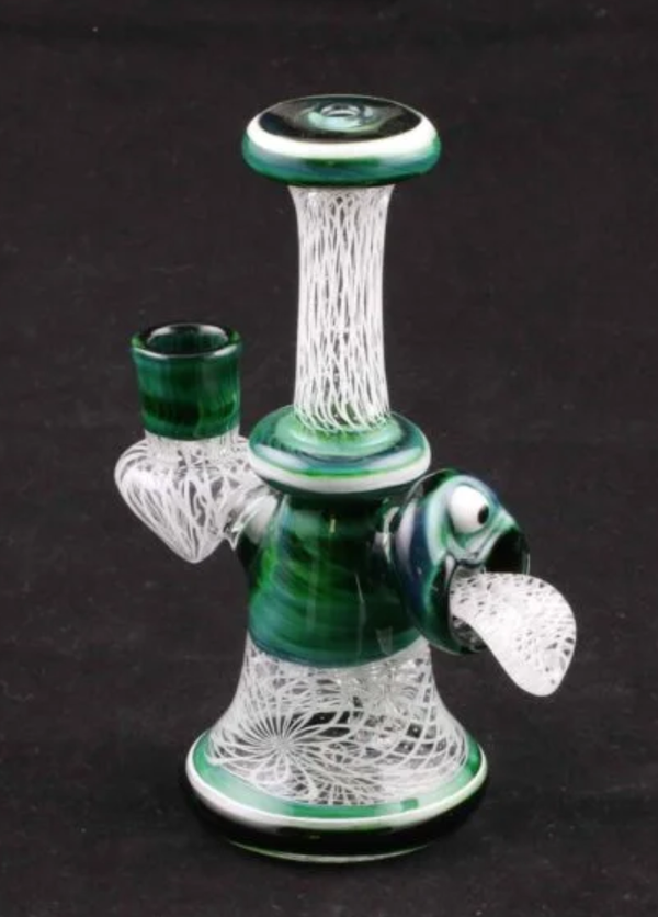 Goofball Glass Encalmo and Reticello banger hanger Dab Rig Brothers with Glass