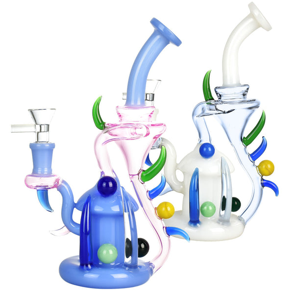 Hornamental Recycler Water Pipe - 9"/14mm F/Colors Vary CannaDrop-AFG