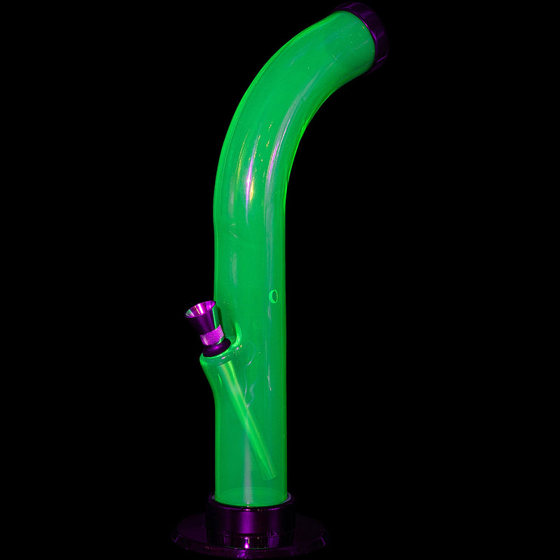 JM Enterprises 10'' Acrylic Curved Tube Bong - Multiple Colors JM Enterprises