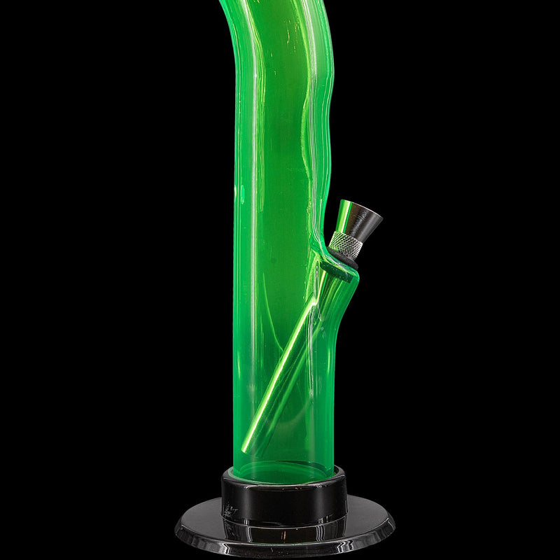 JM Enterprises 10'' Acrylic Curved Tube Bong - Multiple Colors JM Enterprises