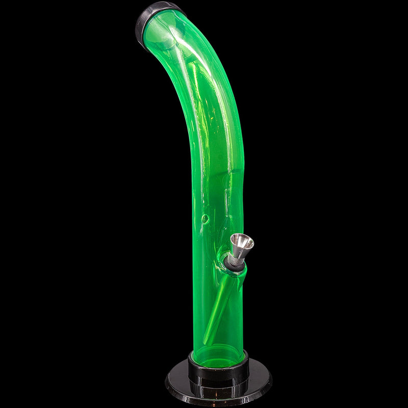 JM Enterprises 10'' Acrylic Curved Tube Bong - Multiple Colors JM Enterprises