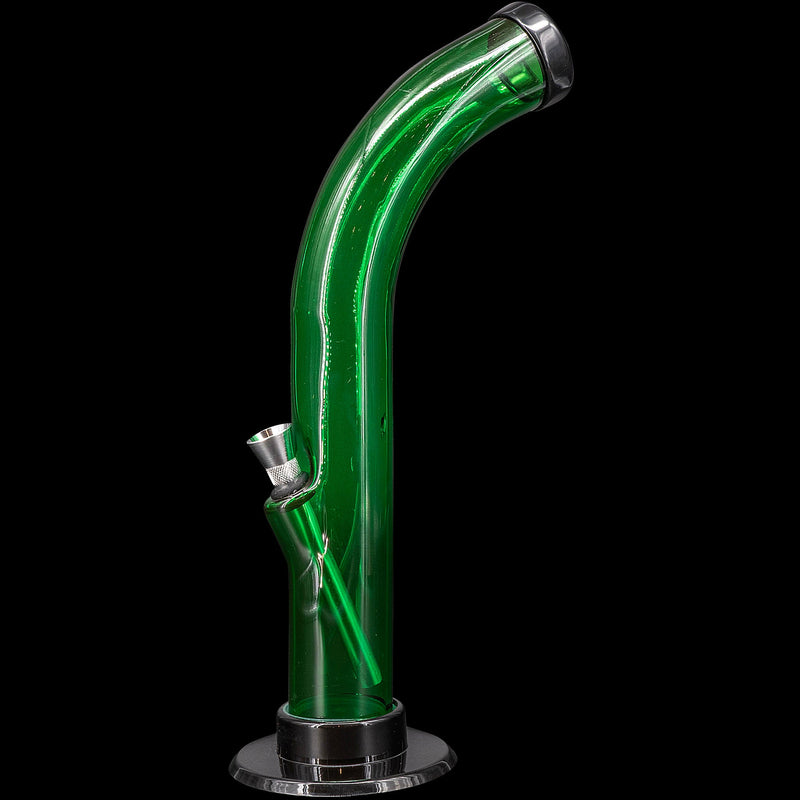 JM Enterprises 10'' Acrylic Curved Tube Bong - Multiple Colors JM Enterprises