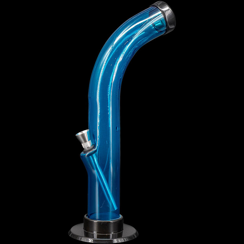 JM Enterprises 10'' Acrylic Curved Tube Bong - Multiple Colors JM Enterprises