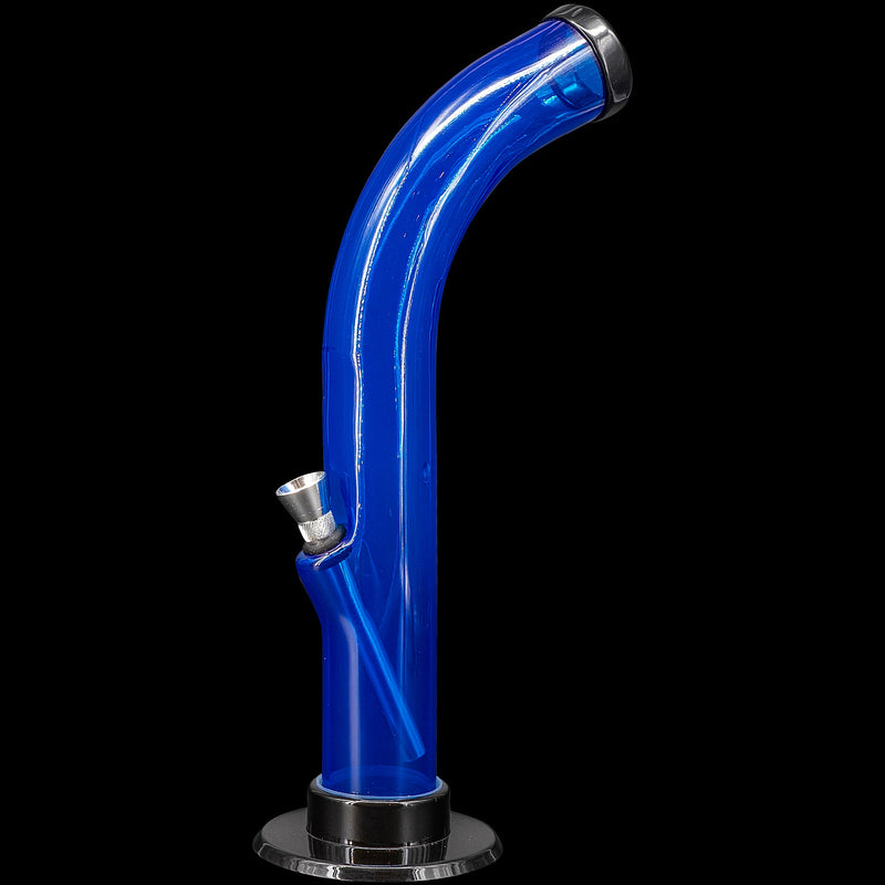 JM Enterprises 10'' Acrylic Curved Tube Bong - Multiple Colors JM Enterprises