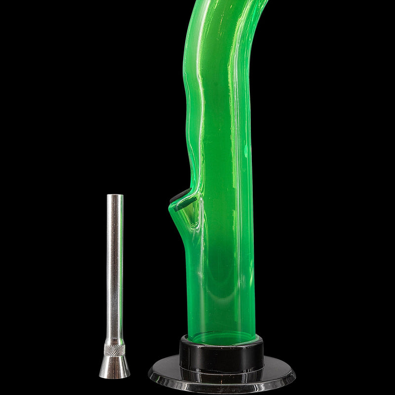 JM Enterprises 10'' Acrylic Curved Tube Bong - Multiple Colors JM Enterprises