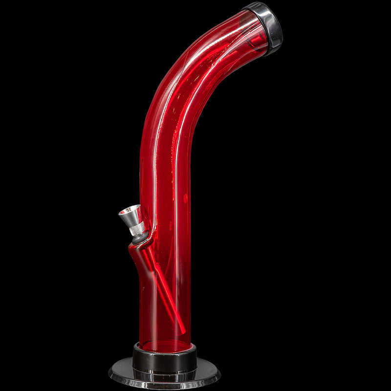 JM Enterprises 10'' Acrylic Curved Tube Bong - Multiple Colors JM Enterprises