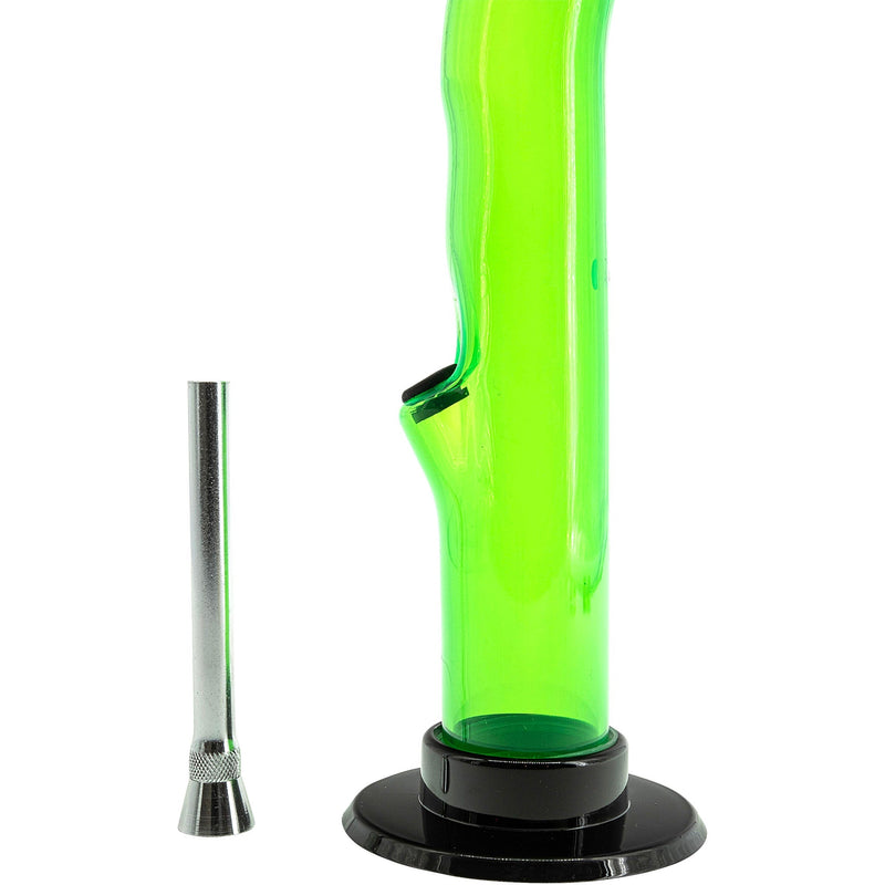 JM Enterprises 10'' Acrylic Curved Tube Bong - Multiple Colors JM Enterprises