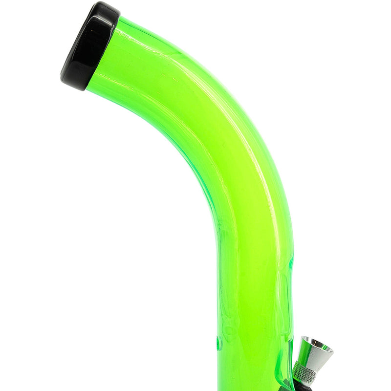 JM Enterprises 10'' Acrylic Curved Tube Bong - Multiple Colors JM Enterprises