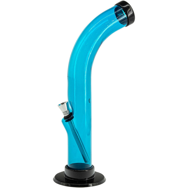 JM Enterprises 10'' Acrylic Curved Tube Bong - Multiple Colors JM Enterprises