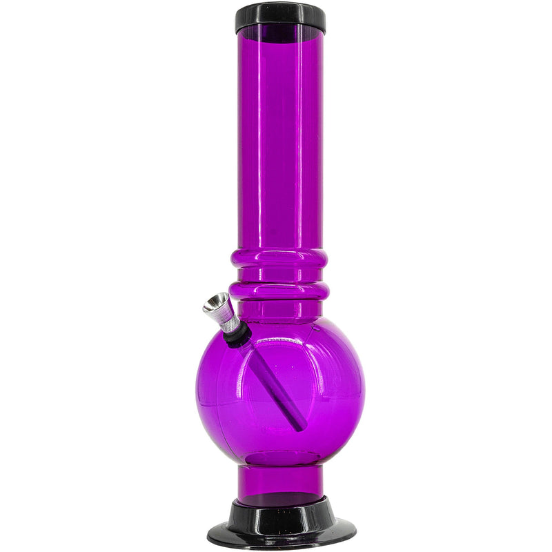 JM Enterprises 12-15" Acrylic Bubble Base Bong - Multiple Colors JM Enterprises