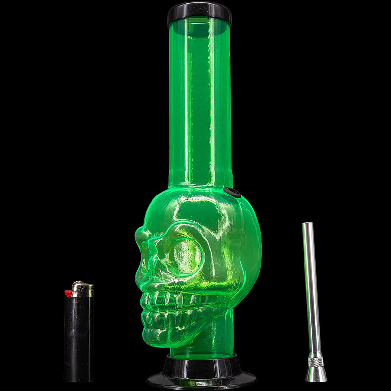 JM Enterprises 12-15" Acrylic Skull Chamber Bong - Multiple Colors JM Enterprises