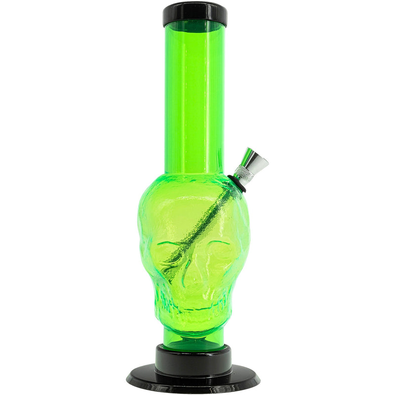 JM Enterprises 12-15" Acrylic Skull Chamber Bong - Multiple Colors JM Enterprises